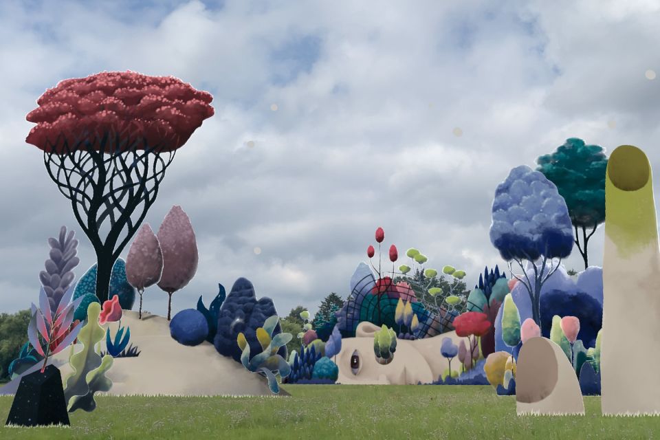 Sythesis von Susi Vetter, Augmented Reality Installation, Foto: Susan Gutperl, Lizenz: Tourismusverband Fläming e.V.